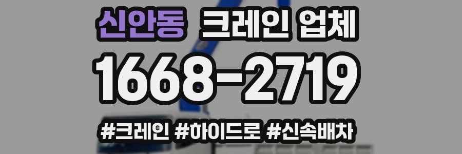 신안동 크레인 업체