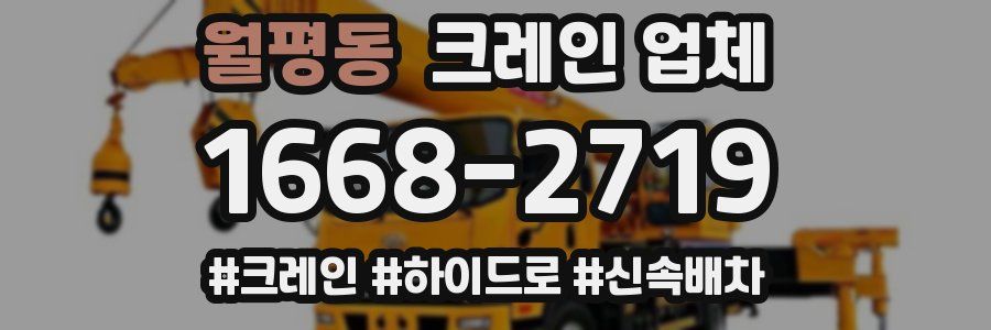 월평동 크레인 업체