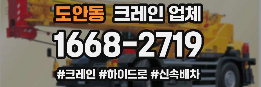 도안동 크레인 업체