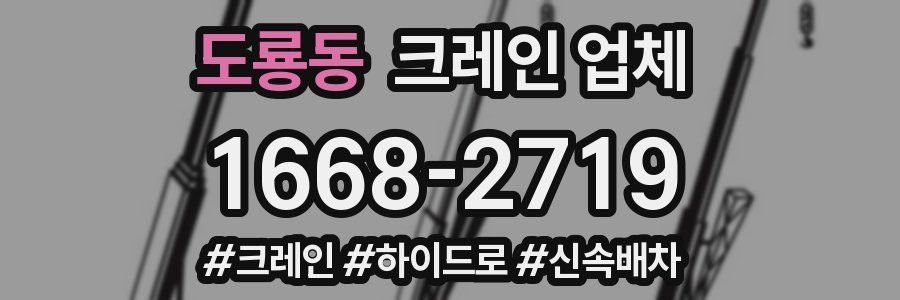 도룡동 크레인 업체