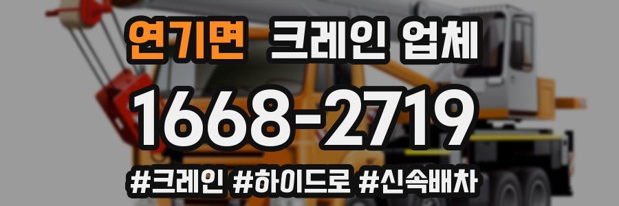 연기면 크레인 업체