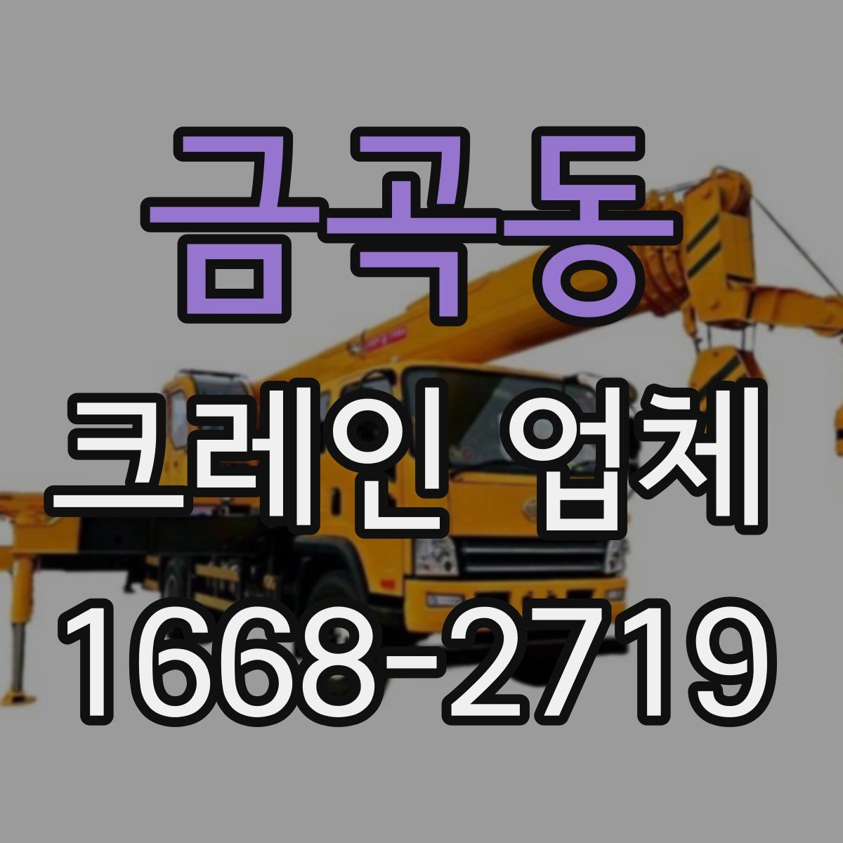 금곡동 크레인 업체