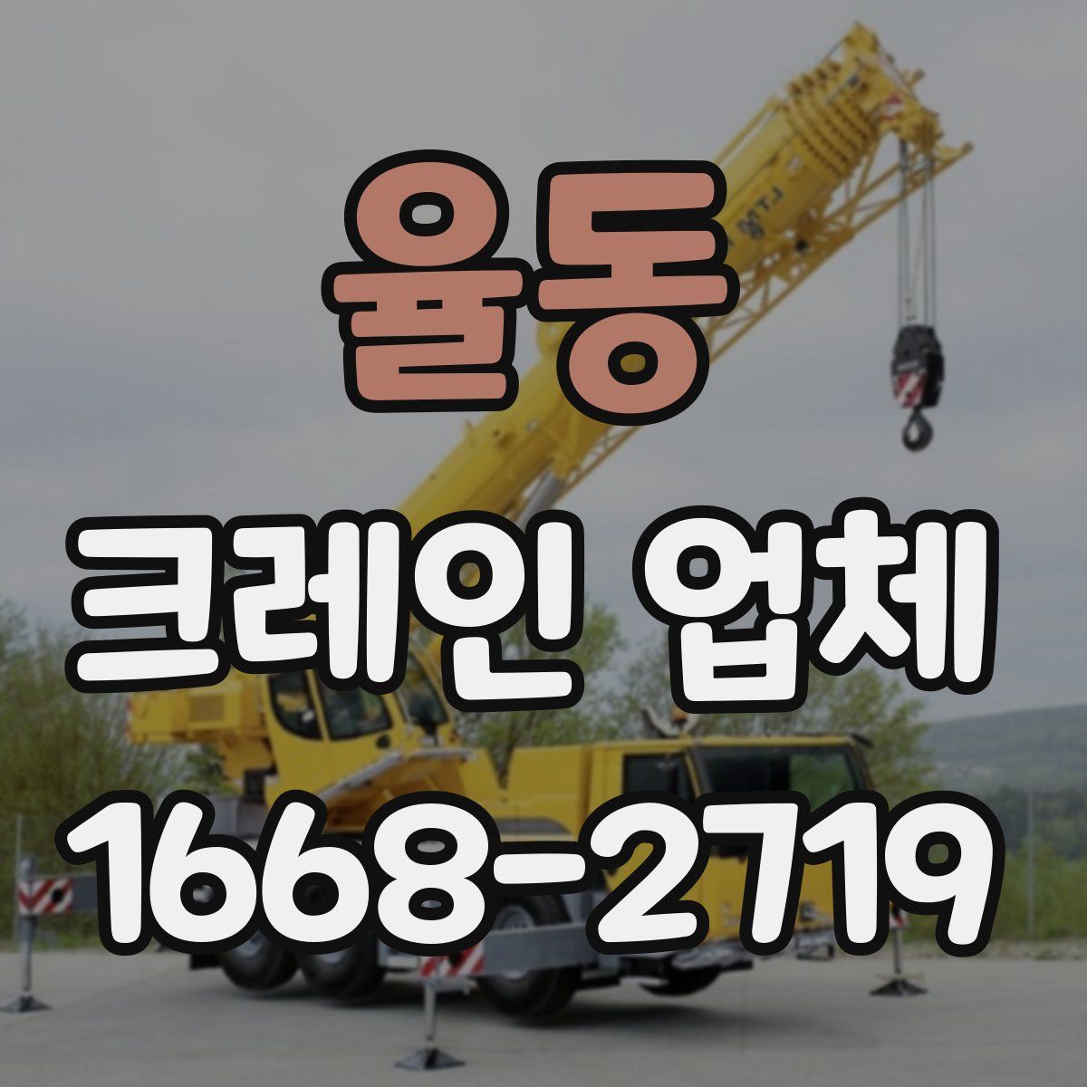 율동 크레인 업체
