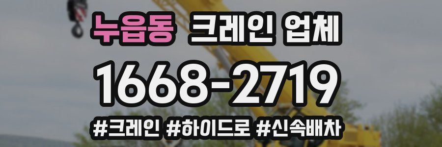 누읍동 크레인 업체