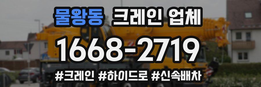 물왕동 크레인 업체