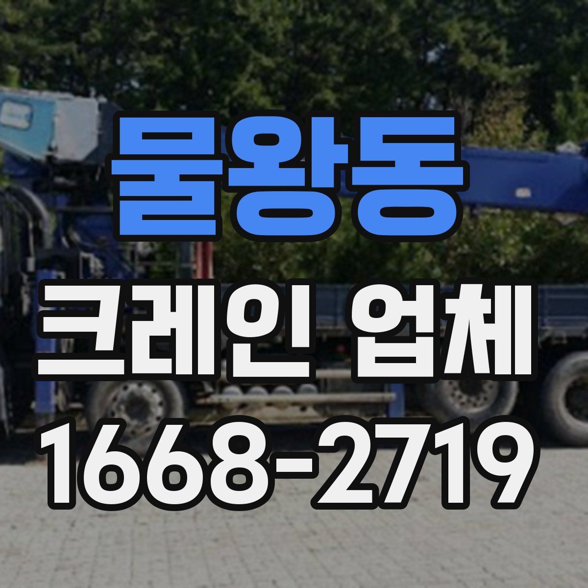 물왕동 크레인 업체