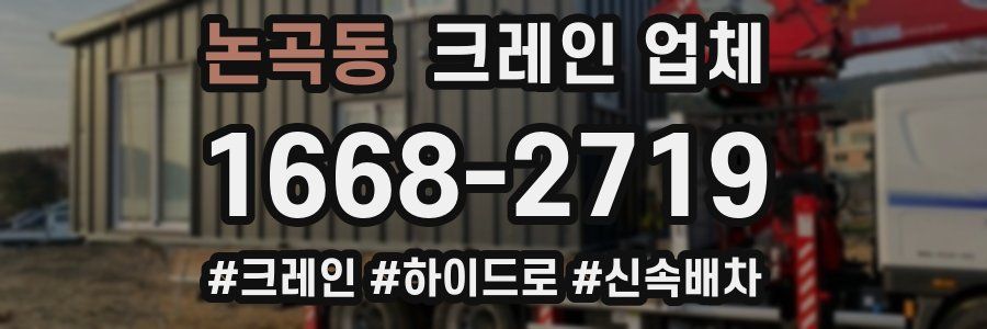 논곡동 크레인 업체