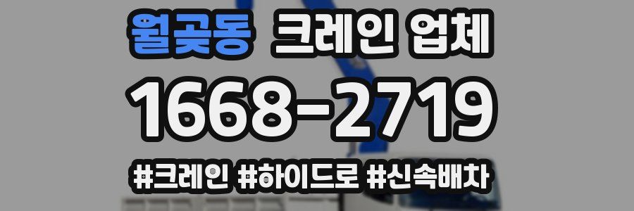 월곶동 크레인 업체