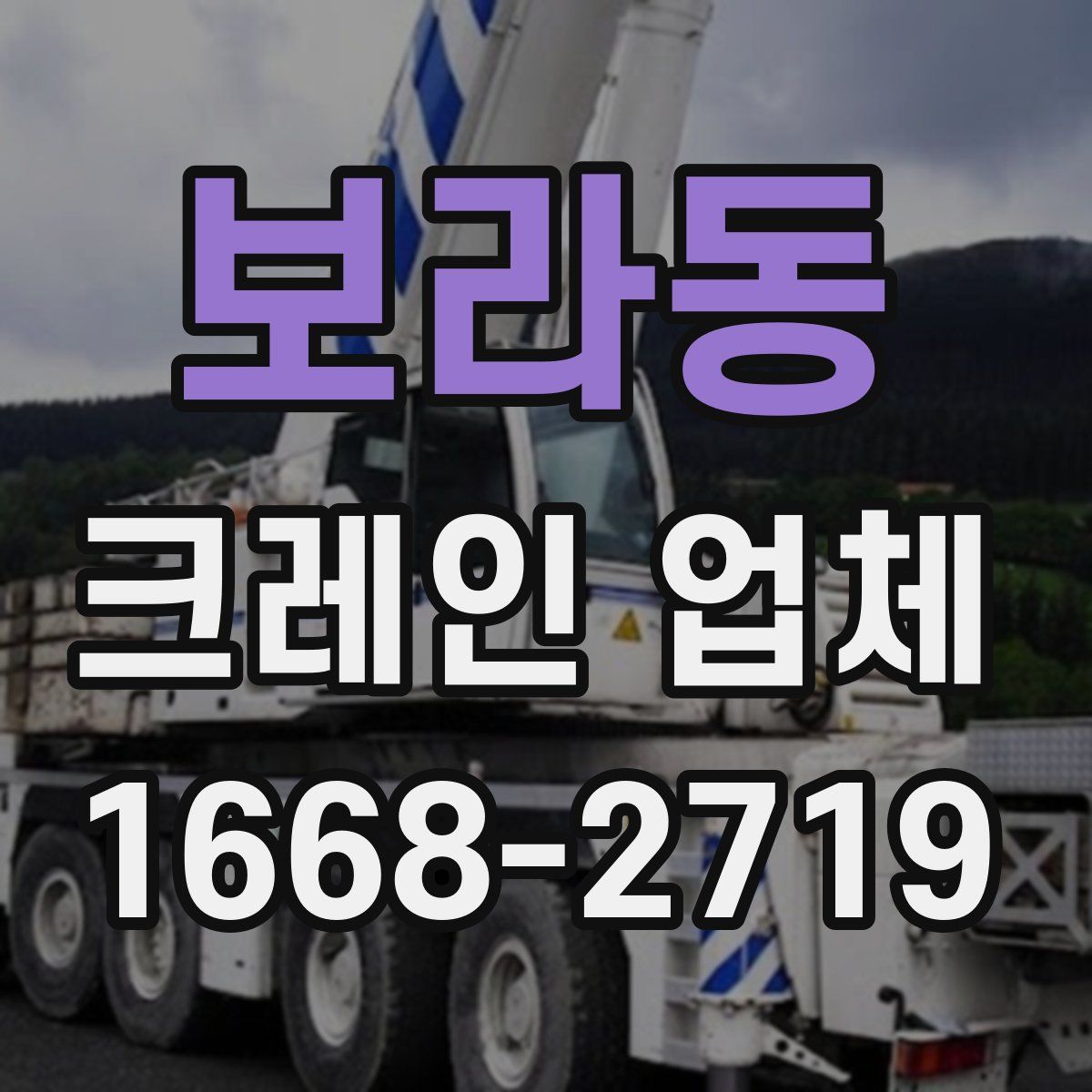 보라동 크레인 업체