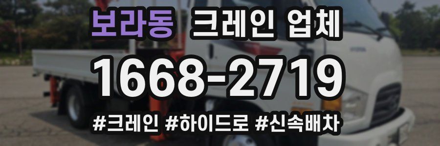 보라동 크레인 업체
