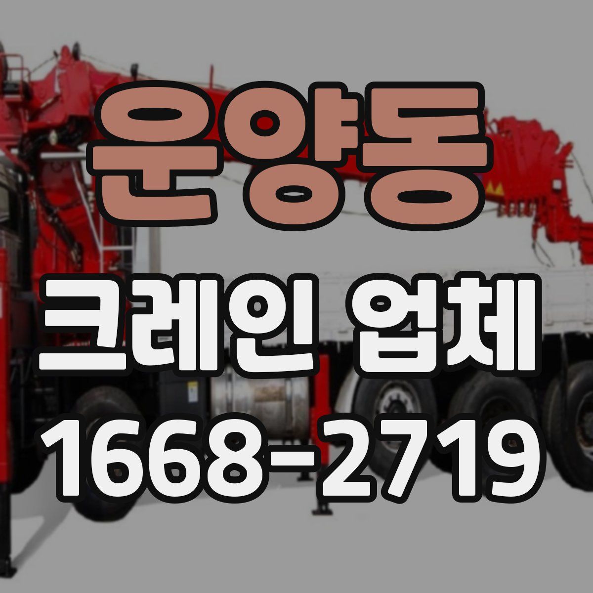 운양동 크레인 업체