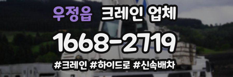 우정읍 크레인 업체