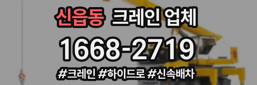 신읍동 크레인 업체