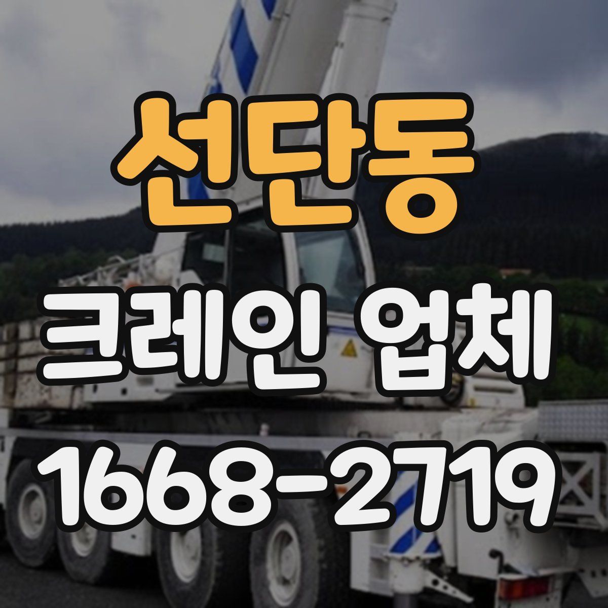 선단동 크레인 업체