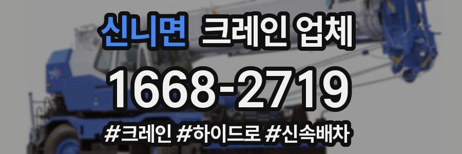 신니면 크레인 업체