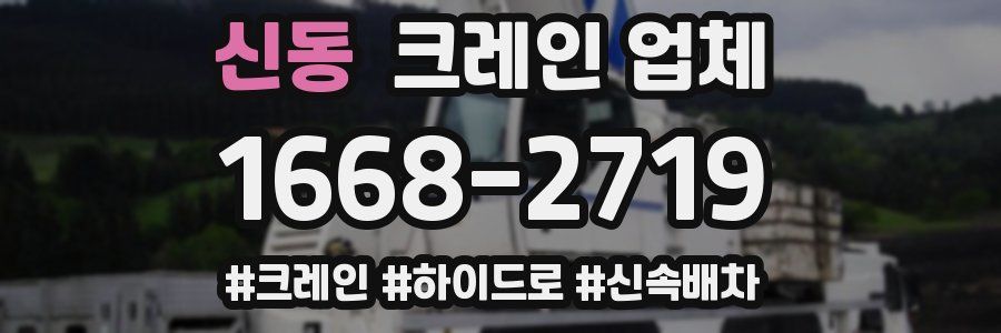 신동 크레인 업체