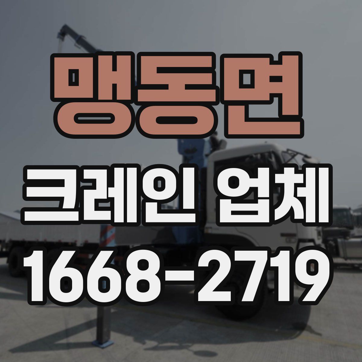 맹동면 크레인 업체