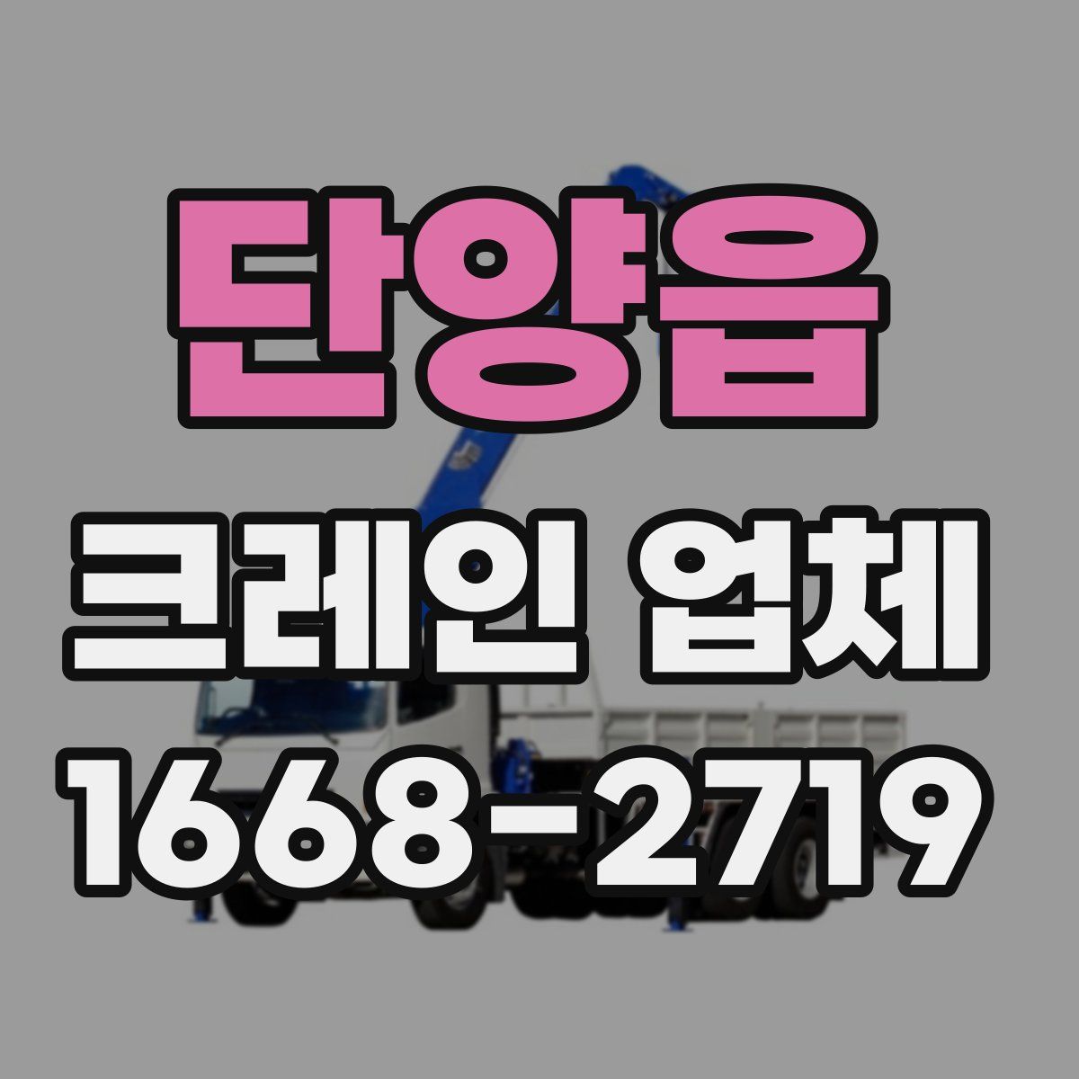 단양읍 크레인 업체