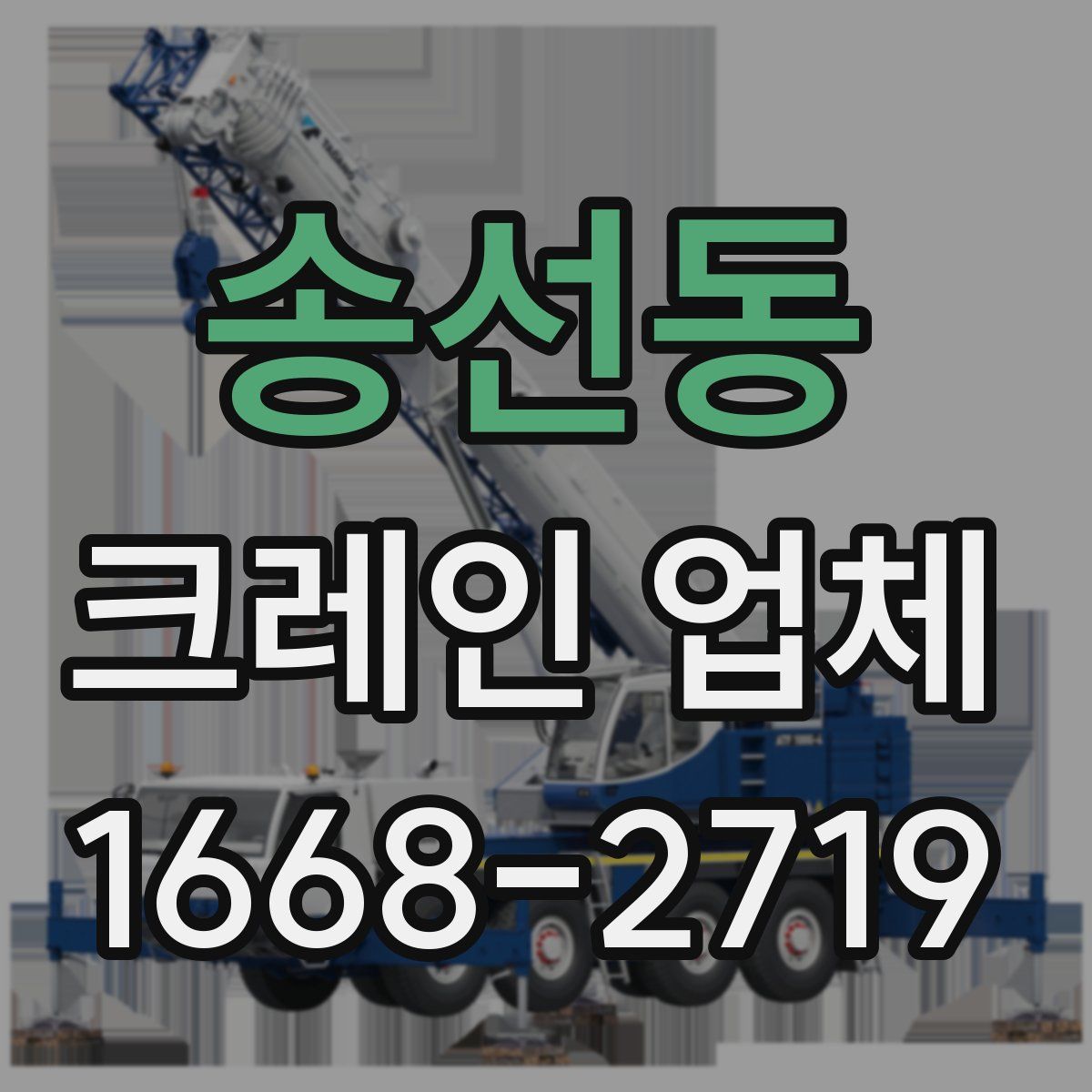 송선동 크레인 업체