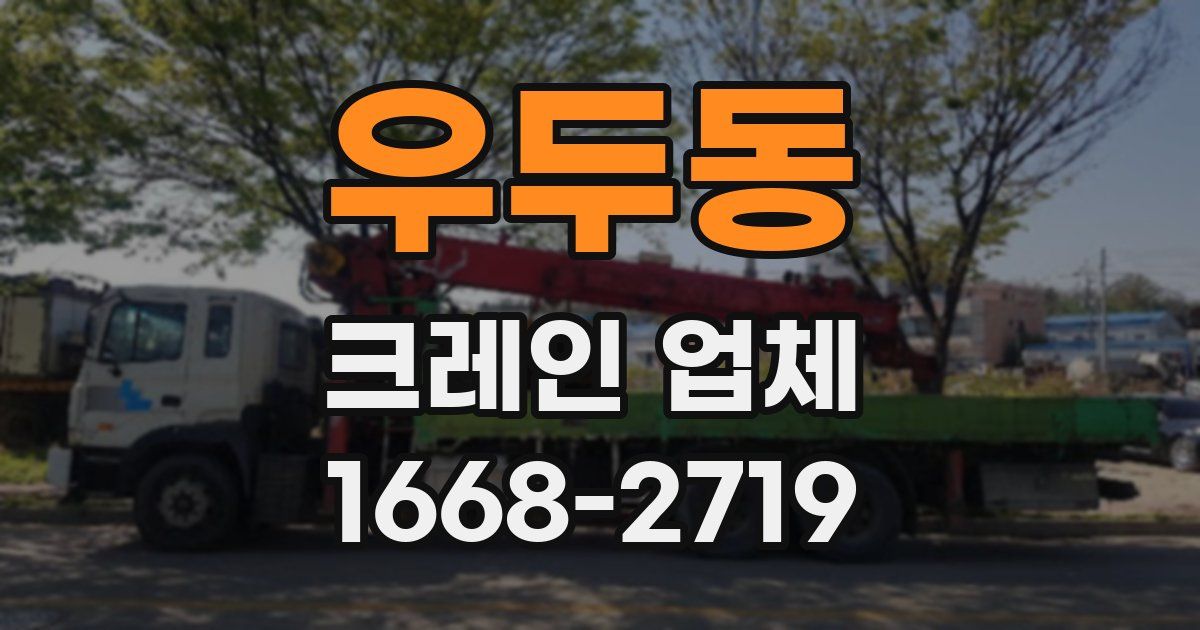 우두동 크레인 업체