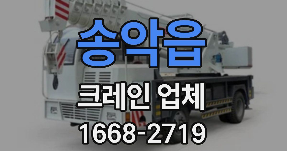 송악읍 크레인 업체