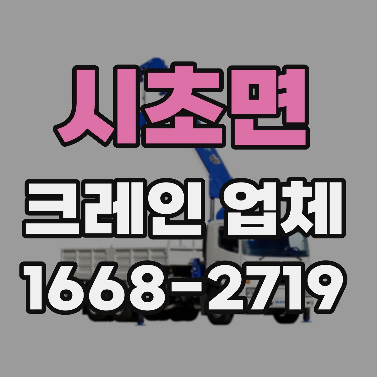 시초면 크레인 업체