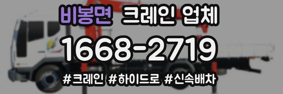 비봉면 크레인 업체