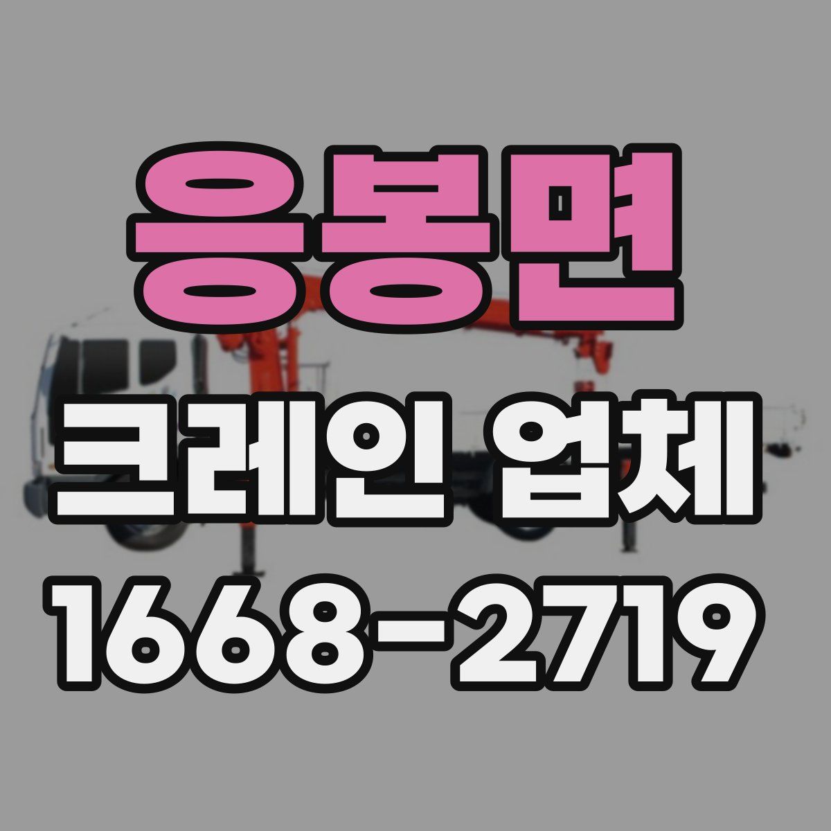 응봉면 크레인 업체