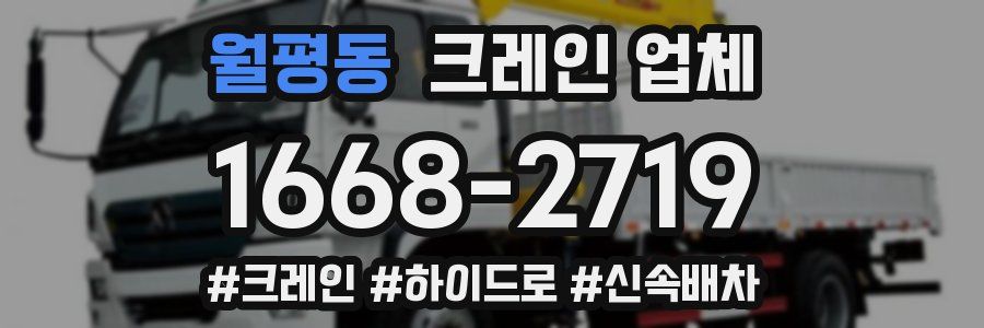 월평동 크레인 업체
