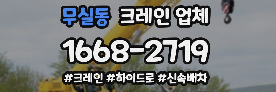 무실동 크레인 업체