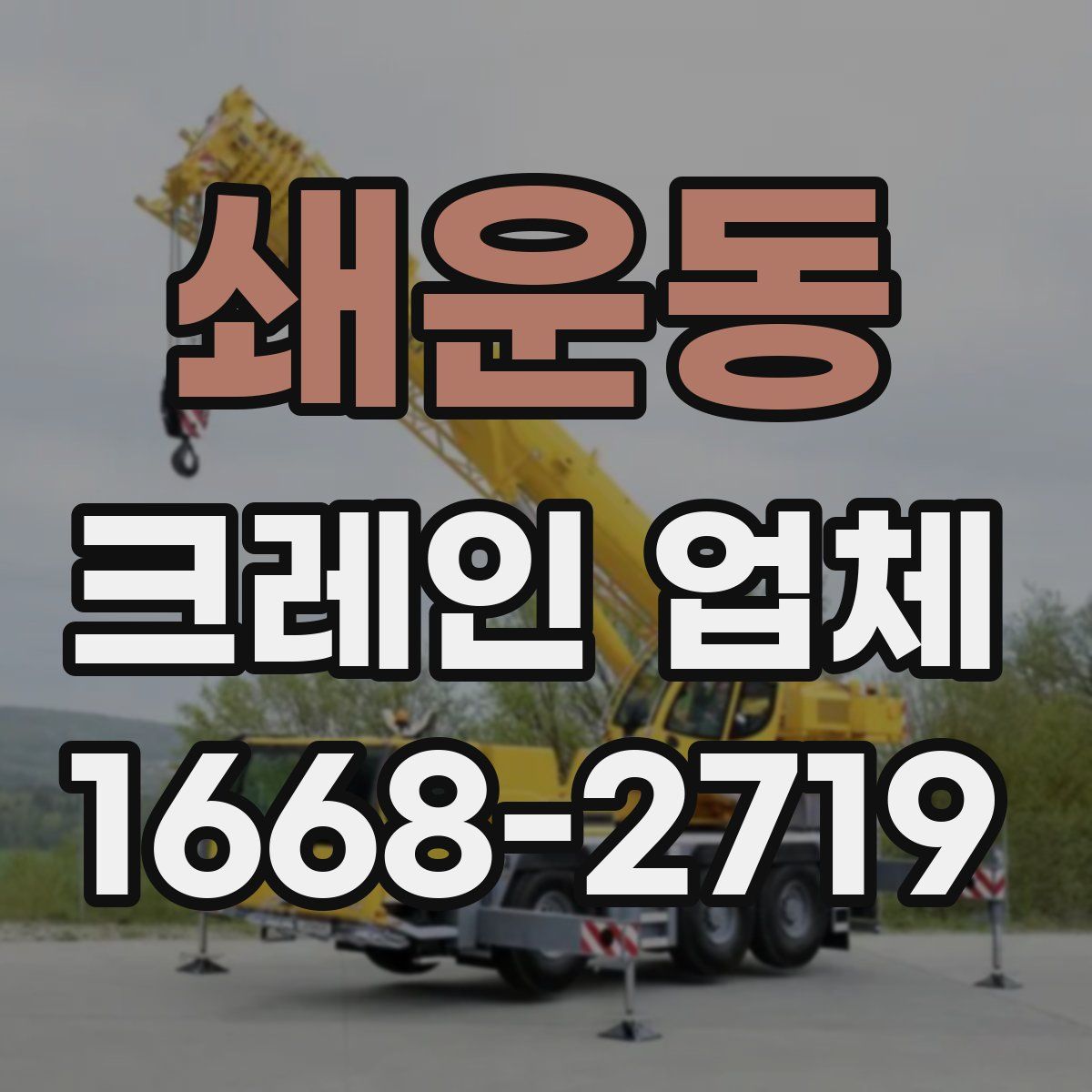 쇄운동 크레인 업체