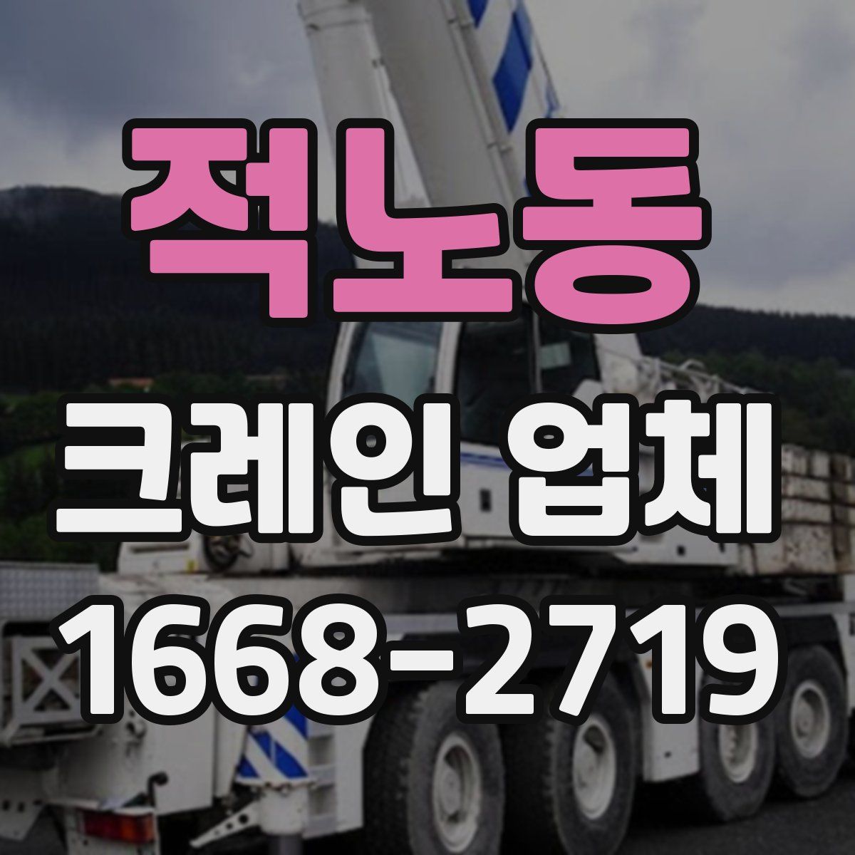 적노동 크레인 업체