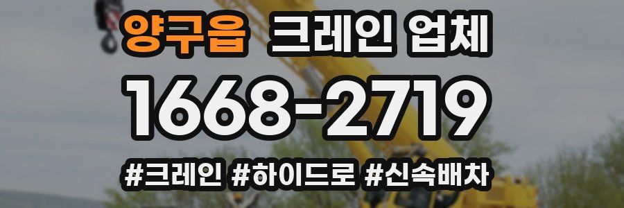 양구읍 크레인 업체