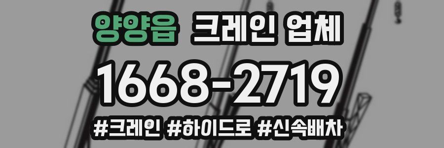양양읍 크레인 업체