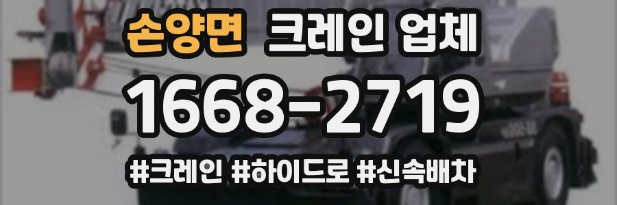 손양면 크레인 업체