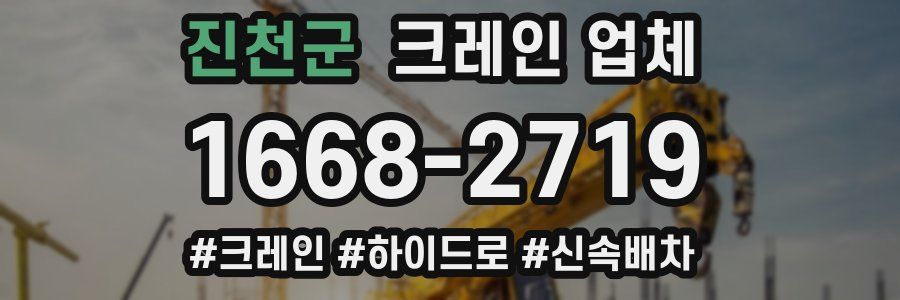 진천군 크레인 업체