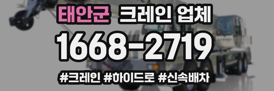 태안군 크레인 업체