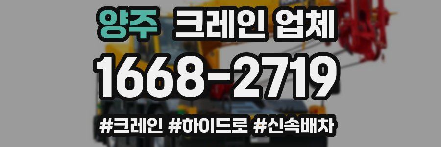 양주 크레인 업체