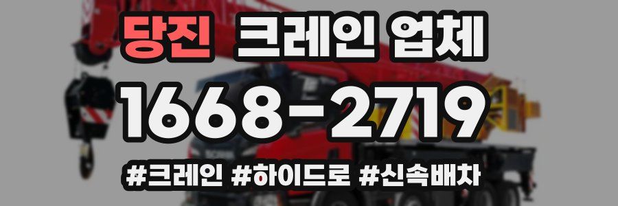 당진 크레인 업체