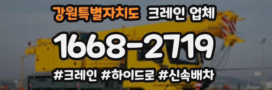 강원특별자치도 크레인 업체