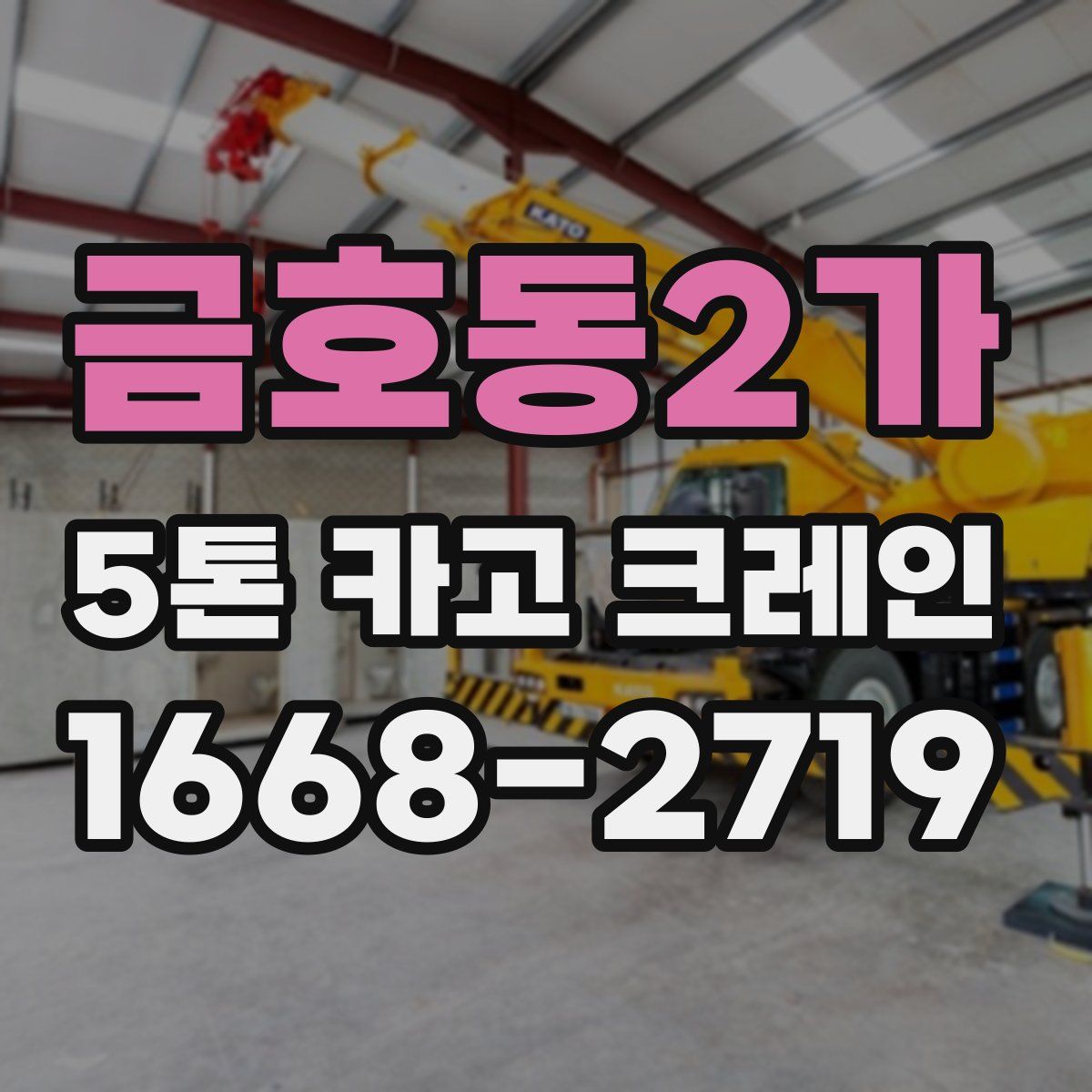 금호동2가 5톤 카고 크레인
