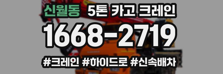 신월동 5톤 카고 크레인