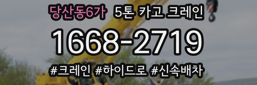 당산동6가 5톤 카고 크레인