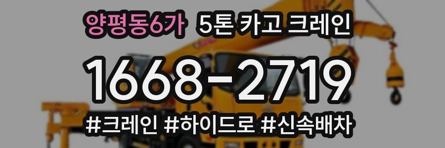 양평동6가 5톤 카고 크레인