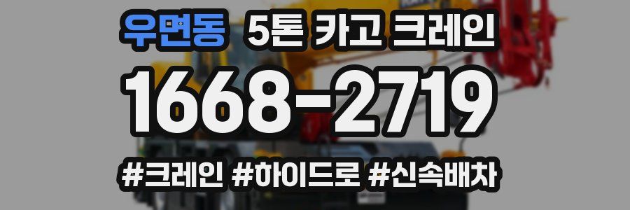 우면동 5톤 카고 크레인