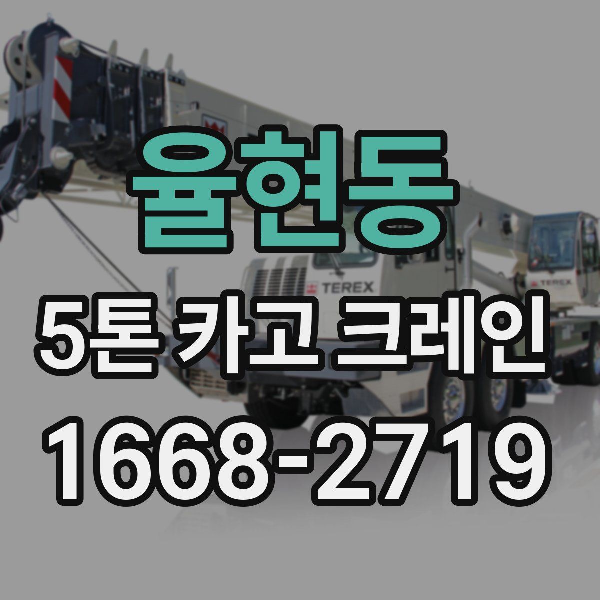 율현동 5톤 카고 크레인