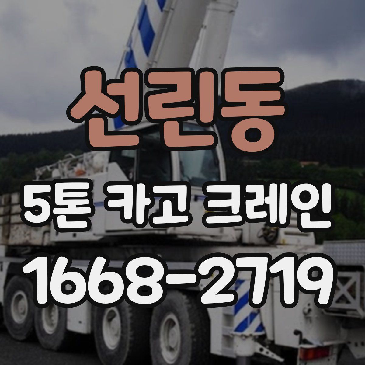 선린동 5톤 카고 크레인