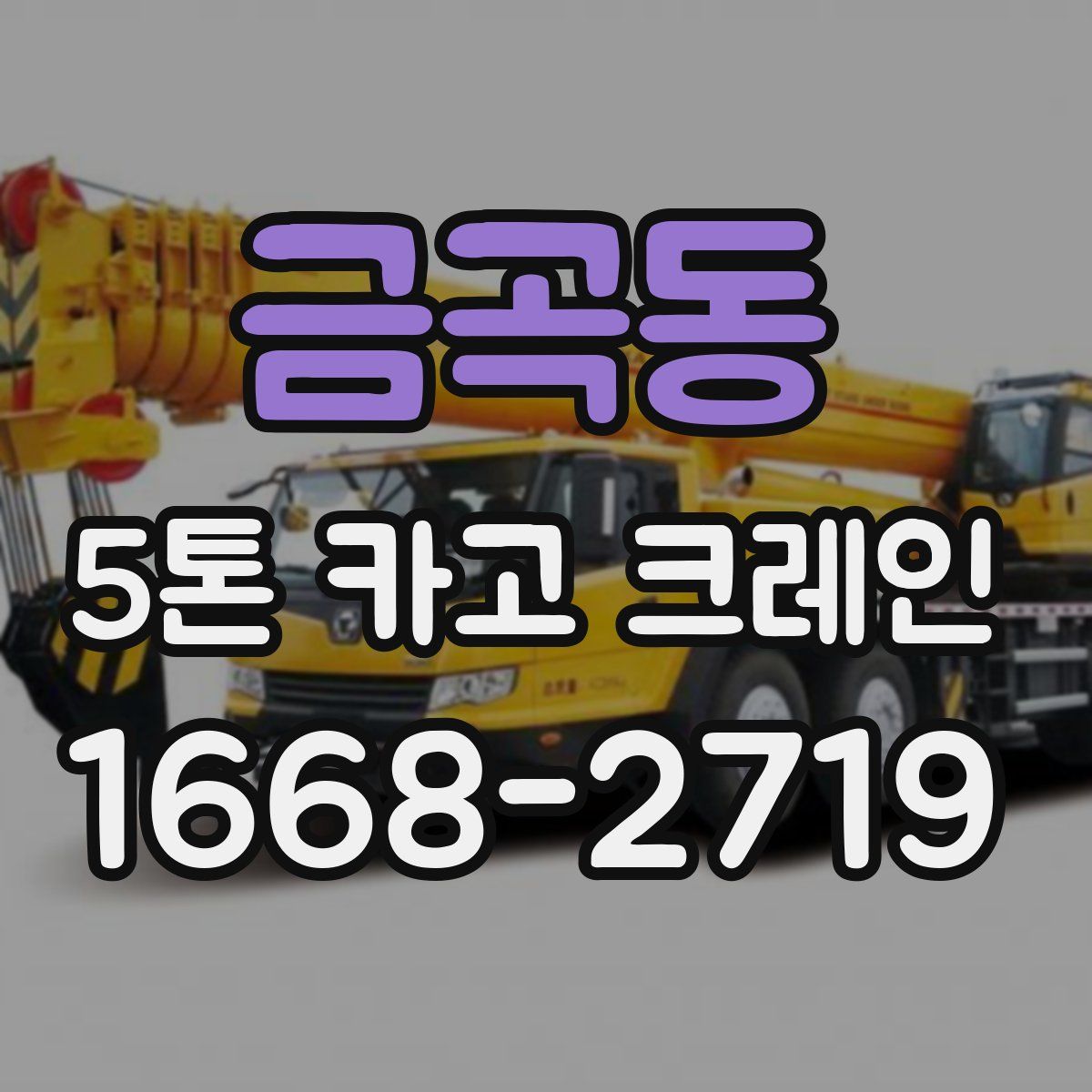 금곡동 5톤 카고 크레인