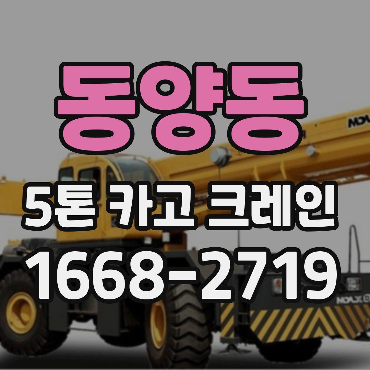 동양동 5톤 카고 크레인