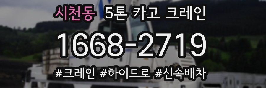 시천동 5톤 카고 크레인